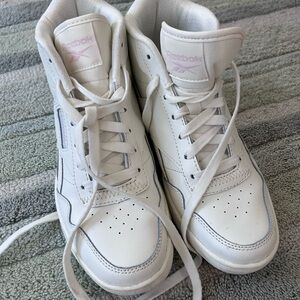 Reebok, Hightop, Vintage white light pink detail